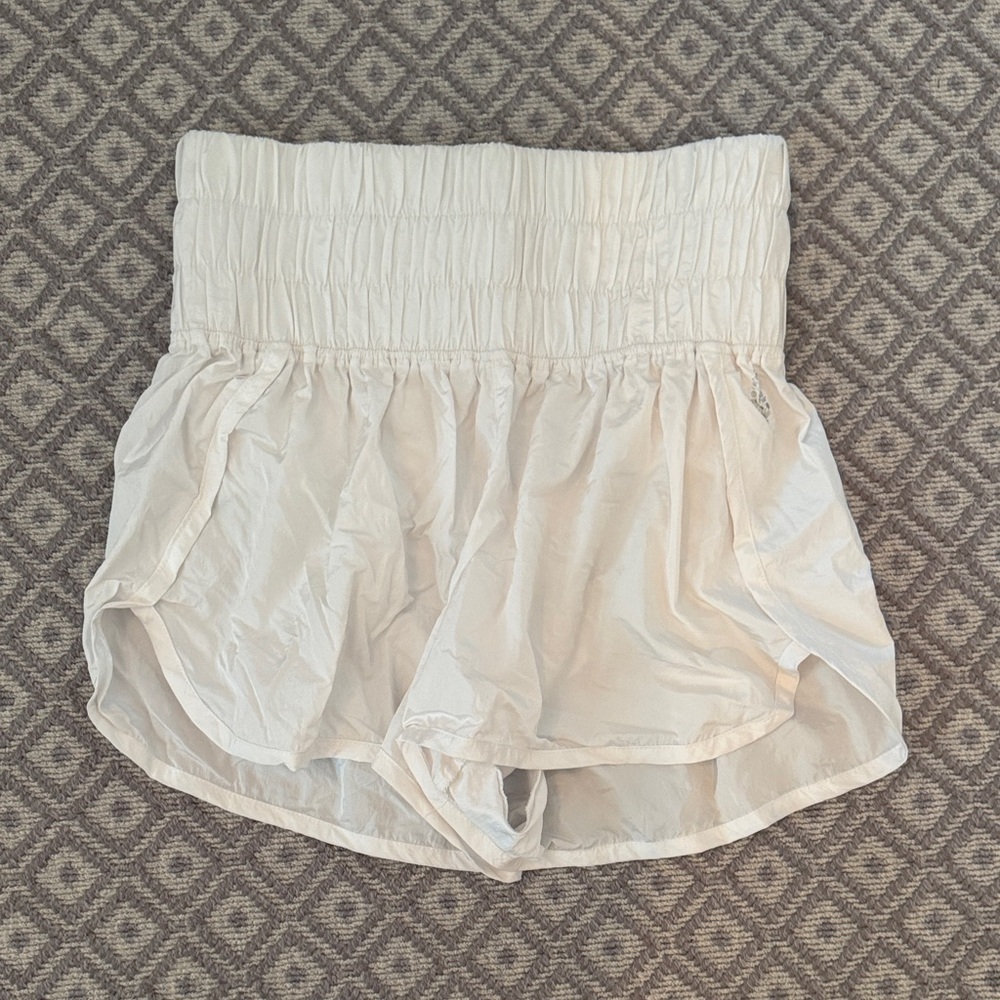 FP Movement White High Waist Shorts